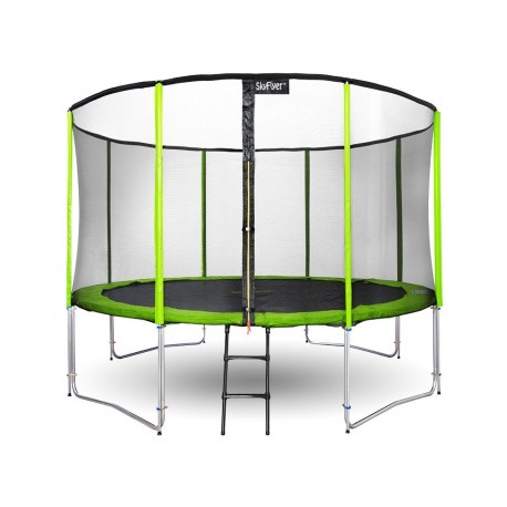 Trampolína SKY FLYER RING 2v1 304cm - zelená