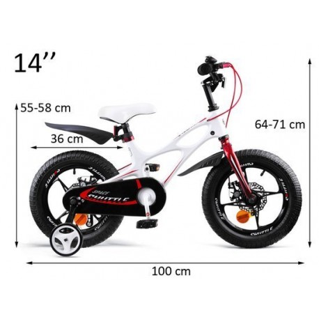 Detský bicykel RoyalBaby 14" s vodiacou tyčou - RB14-22