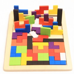 Dřevěné inteligentní puzzle pro děti - 40 prvků