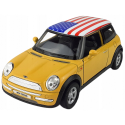 Kovový model auta - Nex 1:34 - MINI COOPER (USA)