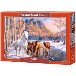 Puzzle Castorland - Stádo koní 500 dílků