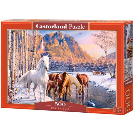 Puzzle Castorland - Stádo koní 500 dielikov