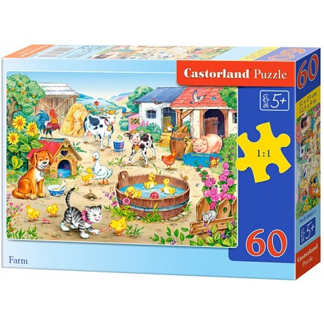 Puzzle Castorland - Farmársky dvor 60 dielikov