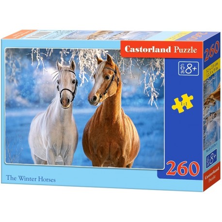 Puzzle Castorland - Winter Horses 260 dielikov