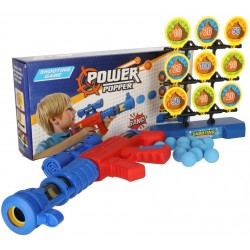 Pistole na pěnové kuličky a terč - Power Popper