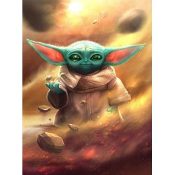 5D Diamantová mozaika - Yoda