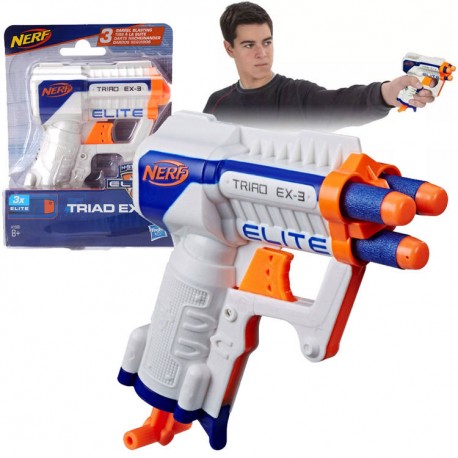 Mini pištoľ - Nerf - N-Strike Elite Traid Ex-3