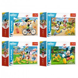 Mini puzzle - Disney Mickey - sada 4ks