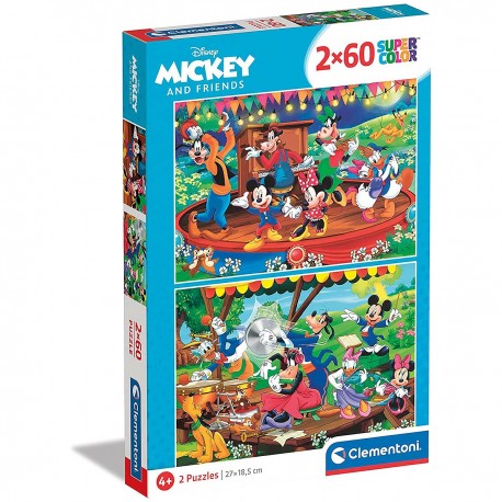 Dětské puzzle - Disney Mickey II. - Sada 2x60ks