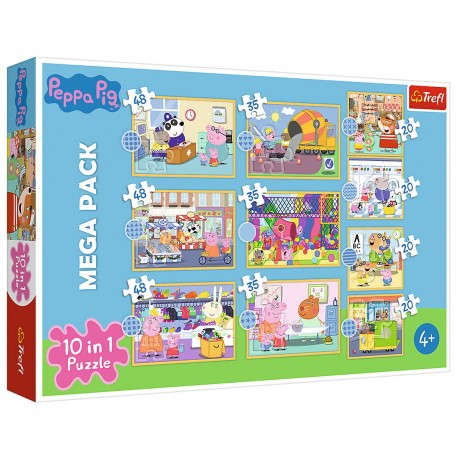 Dětské puzzle - Peppa Pig V. - 10v1