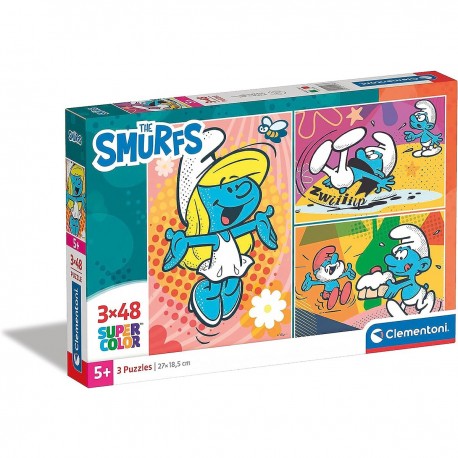 Dětské puzzle -Smurfs - 3x48ks