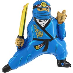 Foliový balón - Blue Ninja - 80 x 66 cm