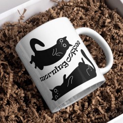 Hrnek - Cat coffee morning 330ml