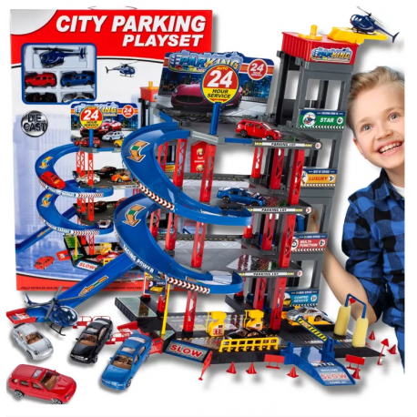 Parkovací dráha - City parking playset